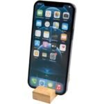 Support de téléphone en bambou Bosona avec porte-clés – Image 6