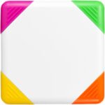 Surligneur carré 4 couleurs Trafalgar – Image 2