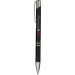 Stylo bille rétractable en aluminium Moneta (encre bleue) – Image 3
