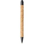 Stylo bille Midar en liège et paille de blé (encre noire) – Image 4
