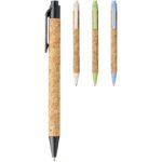 Stylo bille Midar en liège et paille de blé (encre noire) – Image 6