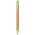 Stylo bille Midar en liège et paille de blé (encre noire) – Image 10