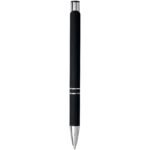 Stylo bille rétractable doux au toucher Moneta (encre noire) – Image 4
