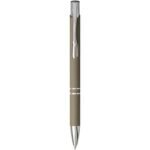 Stylo bille rétractable doux au toucher Moneta (encre noire) – Image 9