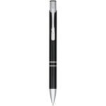 Stylo bille rétractable en aluminium anodisé Moneta (encre noire) – Image 2