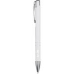 Stylo bille en aluminium recyclé Moneta (encre noire) – Image 2