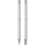 Ensemble-cadeau stylo bille et stylo roller Lucetto en aluminium recyclé (encre noire) – Image 4