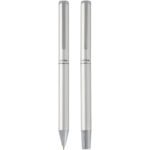 Ensemble-cadeau stylo bille et stylo roller Lucetto en aluminium recyclé (encre noire) – Image 2