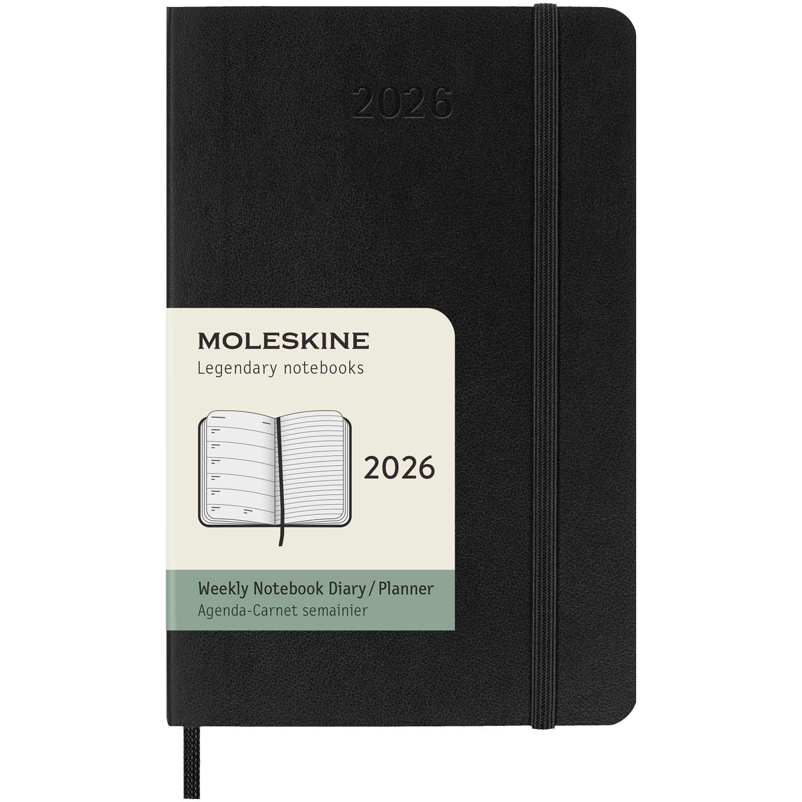 10794990-1 Agenda de poche hebdomadaire 12 mois Moleskine à couverture souple – Image 1
