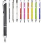 Stylo bille en aluminium recyclé Moneta (encre bleue) – Image 6