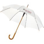 Parapluie 23" à ouverture automatique, poignée et mât en bois – Image 4