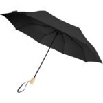 Parapluie 21" pliable windproof en PET recyclé Birgit – Image 12