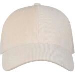 Casquette 6 panneaux Hutton en velours côtelé recyclé – Image 2