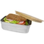 Boîte repas Tite en acier inoxydable avec couvercle en bambou 700 ml – Image 5