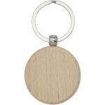 Porte-clés rond Giovanni en bois de hêtre – Image 2