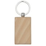 Porte-clés rectangulaire Gian en bois de hêtre – Image 2