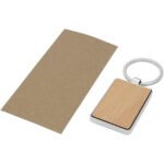 Porte-clés rectangulaire Mauro en bois de hêtre – Image 5