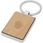 Porte-clés rectangulaire Mauro en bois de hêtre – Image 3