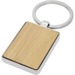 Porte-clés rectangulaire Neta en bambou – Image 7
