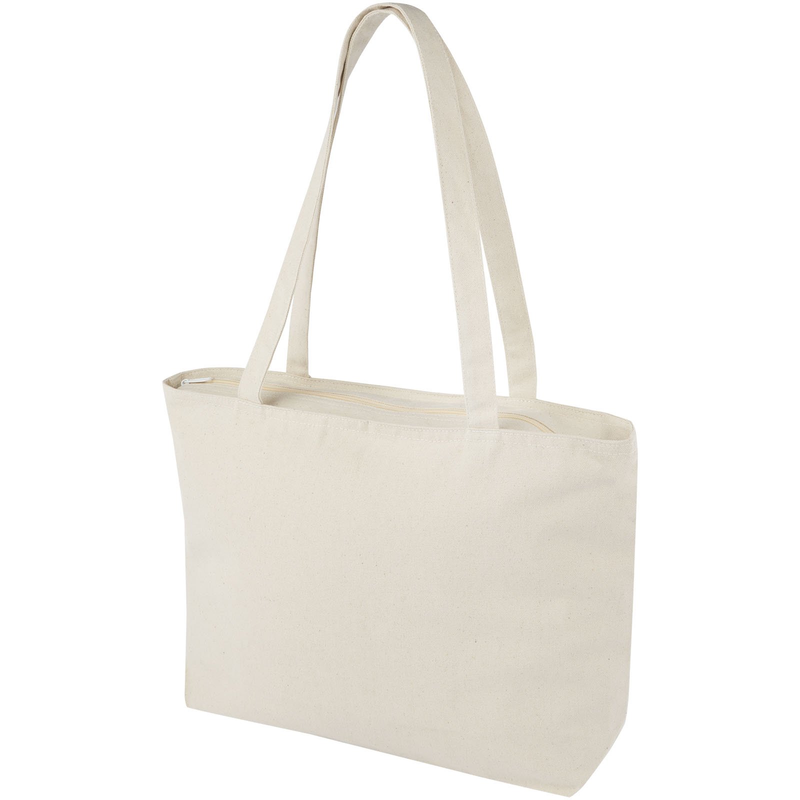 12033100-1 Sac shopping zippé coton 320 g/m² Ningbo 15L – Image 1