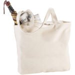 Sac shopping zippé coton 320 g/m² Ningbo 15L – Image 8