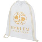 Sac à dos Oregon en coton de 140 g/m² avec cordon de serrage 5L – Image 3