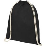 Sac à dos Oregon en coton de 140 g/m² avec cordon de serrage 5L – Image 13