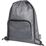 Sac pliable 7 L recyclé avec cordon de serrage Ash – Image 10