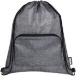 Sac pliable 7 L recyclé avec cordon de serrage Ash – Image 2