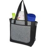 Sac shopping Reclaim recyclé GRS bicolore à fermeture éclair de 15 L – Image 5