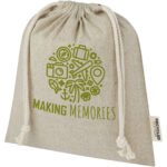 Sac cadeau moyen Pheebs en coton recyclé GRS 150 g/m² de 1,5 L – Image 3