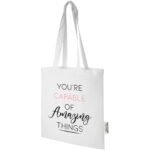 Sac shopping Madras en coton certifié GRS de 140 g/m2 de 7 L – Image 3