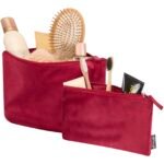Set de trousses de toilette en velvet gomme recyclées GRS Swift – Image 4