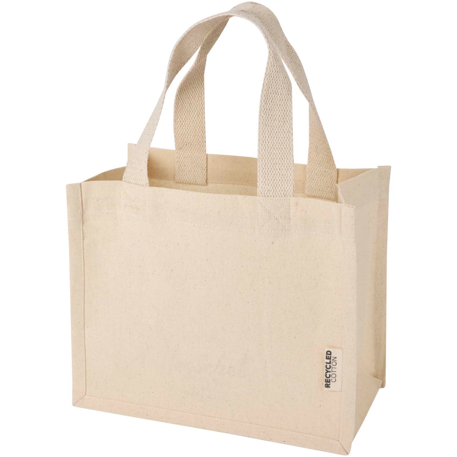 12078706-1 Mini sac shopping Odessa à soufflet en coton recyclé de 9 L et 220 g/m² certifié GRS – Image 1