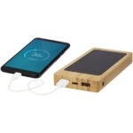Batterie de secours solaire Alata de 8 000 mAh en bambou – Image 7