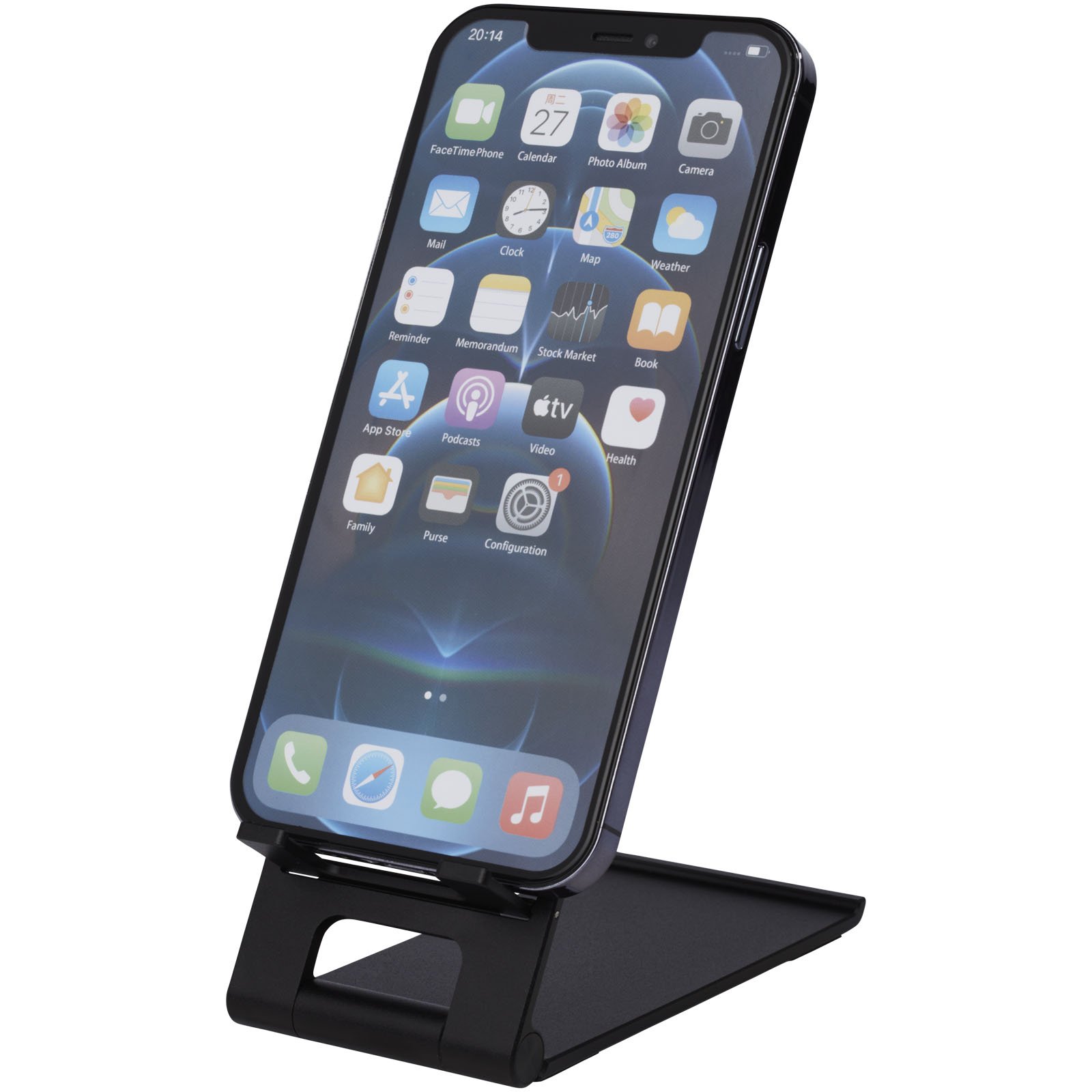 12427990-1 Socle de téléphone mince en aluminium Rise – Image 1