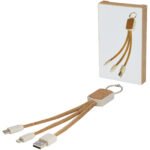 Câble de charge 3-en-1 Bates en paille de blé et liège – Image 7