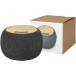 Haut-parleur Bluetooth® et tapis de charge sans fil Ecofiber en bamboo/RPET – Image 8