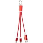 Câble de charge 4-en-1 Metal en aluminium recyclé avec porte-clés – Image 2