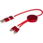 Câble 5 en 1 Alasia en aluminium et plastique recyclés de 30 cm pour la synchronisation des données et la charge rapide de 27 W – Image 6