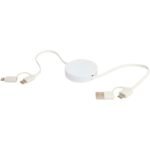 Câble rétractable 5 en 1 Citala en plastique recyclé de 90 cm pour la synchronisation des données et la charge rapide de 40 W – Image 7