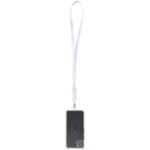 Tour de cou pour smartphone Franz en plastique recyclé avec synchronisation des données intégrée et câble 5 en 1 pour charge rapide de 65 W – Image 4