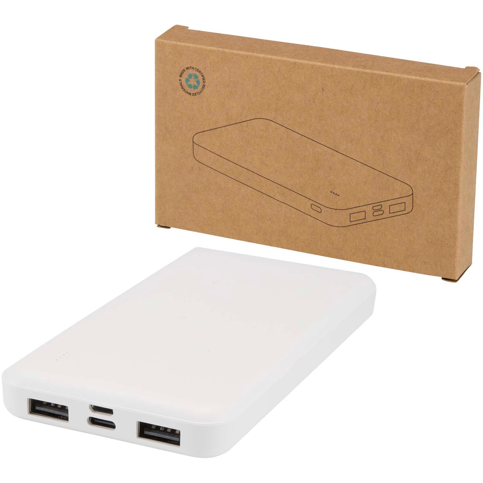 12445801-1 Batterie de secours Intan de 10 000 mAh et 10 W en plastique recyclé – Image 1