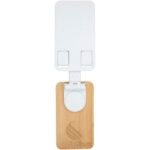 Support de téléphone de bureau Alfirk pliable en plastique recyclé avec détails en bambou – Image 3