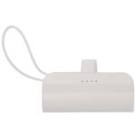 Batterie de secours Alnair Type-C de5 000 mAh et 10 W en plastique recyclé avec support de retournement intégré et câble 2 en 1 – Image 2