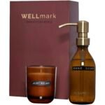 Distributeur de savon pour les mains de 250 ml et ensemble de bougies parfumées de 150 g Wellmark Discovery- parfum linge frais – Image 5
