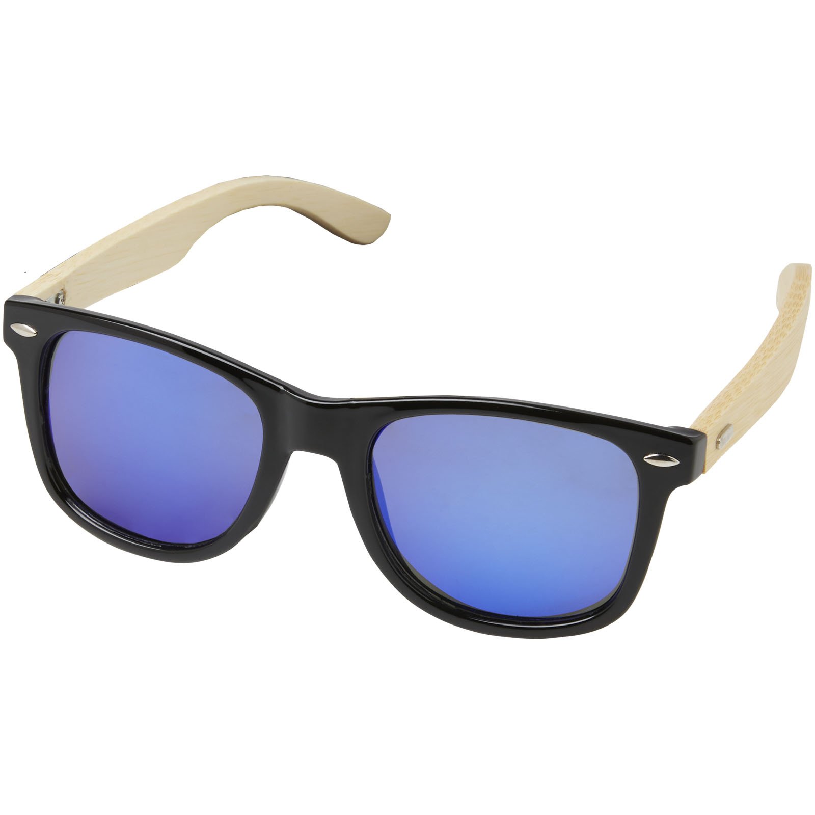 12700171-1 Lunettes de soleil polarisées miroir Taiyō en rPET/bambou dans coffret cadeau – Image 1