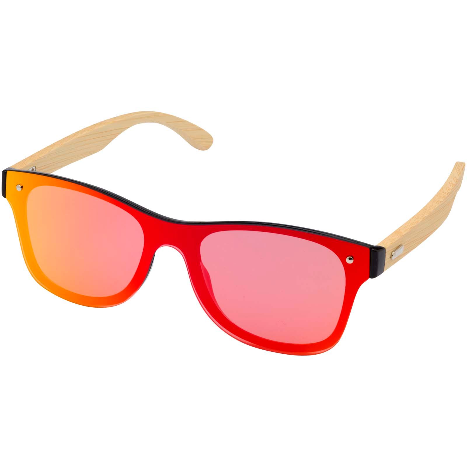 12705011-1 Lunettes de soleil Tan avec branches en bambou – Image 1