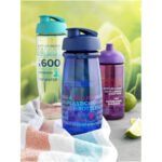 Bouteille de sport H2O Active® Pulse 600ml avec couvercle à clapet – Image 4
