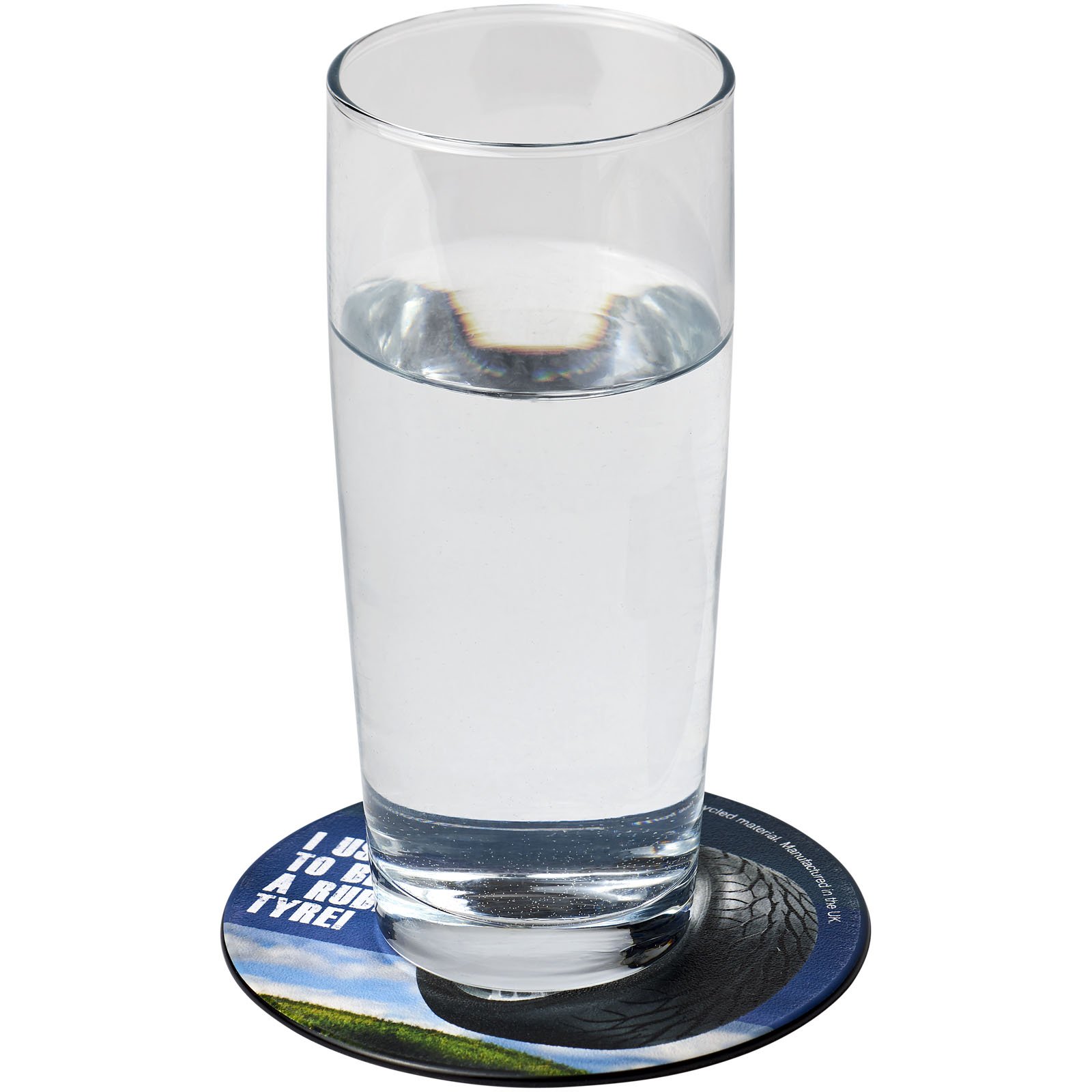 21052100-1 Sous-verre rond Brite-Mat® en pneu – Image 1